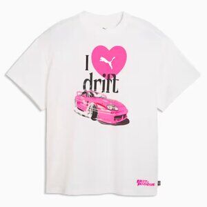 PUMA x FAST & FURIOUS Men's Basketball Tee XL 637899_01 White - like new